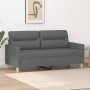 Sofá de 2 plazas de tela gris oscuro 140 cm de , Sofás - Ref: Foro24-359236, Precio: 209,91 €, Descuento: %