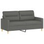 Sofá de 2 plazas de tela gris oscuro 140 cm de , Sofás - Ref: Foro24-359236, Precio: 209,91 €, Descuento: %