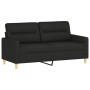 Juego de sofás con cojines 2 piezas tela negro de , Sofás - Ref: Foro24-3201572, Precio: 393,32 €, Descuento: %