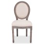 Sillas de comedor 4 unidades tela color crema de vidaXL, Sillas de comedor - Ref: Foro24-244088, Precio: 479,06 €, Descuento: %