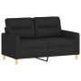Juego de sofás con cojines 2 piezas tela negro de , Sofás - Ref: Foro24-3201620, Precio: 510,97 €, Descuento: %