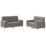Juego de sofás con cojines 2 piezas tela gris taupe de , Sofás - Ref: Foro24-3201591, Precio: 463,30 €, Descuento: %