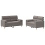 Juego de sofás con cojines 2 piezas tela gris taupe de , Sofás - Ref: Foro24-3201591, Precio: 440,15 €, Descuento: %