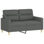 Juego de sofás con cojines 2 piezas tela gris oscuro de , Sofás - Ref: Foro24-3201601, Precio: 460,50 €, Descuento: %