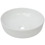 Lavabo redondo de cerámica blanco 41,5x13,5 cm de vidaXL, Lavabos - Ref: Foro24-142337, Precio: 63,89 €, Descuento: %