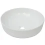 Round white ceramic sink 41.5x13.5 cm by vidaXL, Sinks - Ref: Foro24-142337, Price: 60,69 €, Discount: %