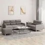 Sofa set with cushions 3 pieces taupe gray fabric by , Sofas - Ref: Foro24-3201615, Price: 510,62 €, Discount: %