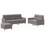 Juego de sofás con cojines 3 piezas tela gris taupe de , Sofás - Ref: Foro24-3201615, Precio: 510,62 €, Descuento: %