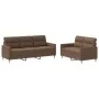 Juego de sofás con cojines 2 piezas tela marrón de , Sofás - Ref: Foro24-3201603, Precio: 444,20 €, Descuento: %