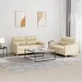 Juego de sofás con cojines 2 piezas tela crema de , Sofás - Ref: Foro24-3201570, Precio: 414,22 €, Descuento: %
