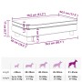 Cama de perros con extensión terciopelo gris oscuro 100x50x30cm en Camas para perros | Comprar online en Foru.es