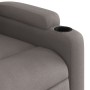 Sillón reclinable de masaje elevable tela gris taupé en Sillones | Comprar online en Foru.es