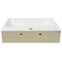 Lavabo con orificio para grifo cerámica 60,5x42,5x14,5 cm blanco de vidaXL, Lavabos - Ref: Foro24-142347, Precio: 132,98 €, D...