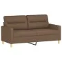 Sofa set with cushions 2 pieces brown fabric by , Sofas - Ref: Foro24-3201587, Price: 434,12 €, Discount: %