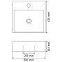 Lavabo con orificio para grifo cerámica 60,5x42,5x14,5 cm blanco de vidaXL, Lavabos - Ref: Foro24-142347, Precio: 132,98 €, D...
