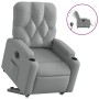 Sillón eléctrico reclinable elevable de tela gris claro en Sillones | Comprar online en Foru.es