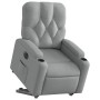 Sillón eléctrico reclinable elevable de tela gris claro en Sillones | Comprar online en Foru.es