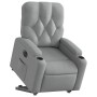 Sillón eléctrico reclinable elevable de tela gris claro en Sillones | Comprar online en Foru.es