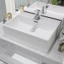 Lavabo con orificio para grifo cerámica blanco 51,5x38,5x15 cm de vidaXL, Lavabos - Ref: Foro24-142346, Precio: 109,21 €, Des...