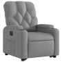Sillón eléctrico reclinable elevable de tela gris claro en Sillones | Comprar online en Foru.es