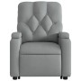 Sillón eléctrico reclinable elevable de tela gris claro en Sillones | Comprar online en Foru.es