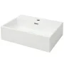 Weißes Keramikwaschbecken mit Hahnloch 51,5x38,5x15 cm von vidaXL, Sinkt - Ref: Foro24-142346, Preis: 88,32 €, Rabatt: %