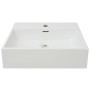 Lavabo con orificio para grifo cerámica blanco 51,5x38,5x15 cm de vidaXL, Lavabos - Ref: Foro24-142346, Precio: 109,21 €, Des...