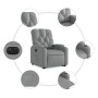 Sillón eléctrico reclinable elevable de tela gris claro en Sillones | Comprar online en Foru.es