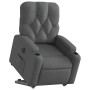 Sillón eléctrico reclinable elevable de tela gris oscuro en Sillones | Comprar online en Foru.es