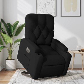 Sillón eléctrico reclinable elevable de tela negro en Sillones | Comprar online en Foru.es