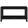 Banco de jardín de madera maciza de pino negro 82,5x35x45 cm de , Bancos de jardín - Ref: Foro24-832379, Precio: 69,62 €, Des...