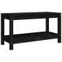 Banco de jardín de madera maciza de pino negro 82,5x35x45 cm de , Bancos de jardín - Ref: Foro24-832379, Precio: 66,77 €, Des...