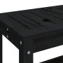 Banco de jardín de madera maciza de pino negro 82,5x35x45 cm de , Bancos de jardín - Ref: Foro24-832379, Precio: 66,77 €, Des...