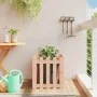 Planter with Douglas solid wood fence design 50x50x50 cm by , Pots and planters - Ref: Foro24-832455, Price: 27,09 €, Discoun...