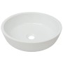 Lavabo redondo de cerámica blanco 42x12 cm de vidaXL, Lavabos - Ref: Foro24-142341, Precio: 68,66 €, Descuento: %