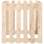 Jardinera con diseño de valla madera maciza de pino 60x60x60 cm de , Maceteros y jardineras - Ref: Foro24-832457, Precio: 33,...
