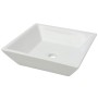 Lavabo cuadrado de cerámica 41,5x41,5x12 cm blanco de vidaXL, Lavabos - Ref: Foro24-142344, Precio: 69,08 €, Descuento: %