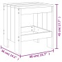Juego de comedor de jardín 5 piezas madera maciza pino gris de , Conjuntos de jardín - Ref: Foro24-3157711, Precio: 248,95 €,...