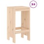 Set de mesa y taburetes altos jardín 5 pzas madera maciza pino de , Conjuntos de jardín - Ref: Foro24-3157739, Precio: 267,54...