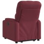 Sillón eléctrico reclinable elevable de tela rojo tinto en Sillones | Comprar online en Foru.es