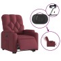 Sillón eléctrico reclinable elevable de tela rojo tinto en Sillones | Comprar online en Foru.es