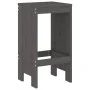 Set de mesa y taburetes altos jardín 7 piezas madera pino gris de , Conjuntos de jardín - Ref: Foro24-3157753, Precio: 484,65...