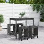 Set de mesa y taburetes altos jardín 5 piezas madera pino gris de , Conjuntos de jardín - Ref: Foro24-3157747, Precio: 339,13...