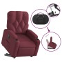 Sillón eléctrico reclinable elevable de tela rojo tinto en Sillones | Comprar online en Foru.es