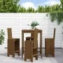 Mesa y taburetes altos de jardín 5 pzas madera pino marrón miel de , Conjuntos de jardín - Ref: Foro24-3157772, Precio: 376,4...