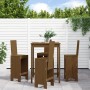 Mesa y taburetes altos de jardín 5 pzas madera pino marrón miel de , Conjuntos de jardín - Ref: Foro24-3157772, Precio: 381,3...