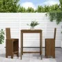 Mesa y taburetes altos de jardín 3 pzas madera pino marrón miel de , Conjuntos de jardín - Ref: Foro24-3157766, Precio: 239,8...