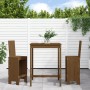 Mesa y taburetes altos de jardín 3 pzas madera pino marrón miel de , Conjuntos de jardín - Ref: Foro24-3157766, Precio: 242,9...