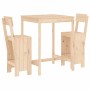 Set de mesa y taburetes altos 3 piezas madera maciza de pino de , Conjuntos de jardín - Ref: Foro24-3157793, Precio: 200,55 €...