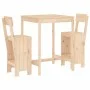 Set de mesa y taburetes altos 3 piezas madera maciza de pino de , Conjuntos de jardín - Ref: Foro24-3157793, Precio: 192,89 €...